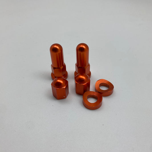 Ktm vanteenlukkopultit + venttiilinhatut